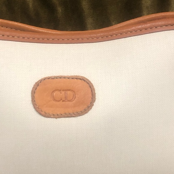 CHRISTIAN DIOR canvas and leather clutch - Picture 4 of 16